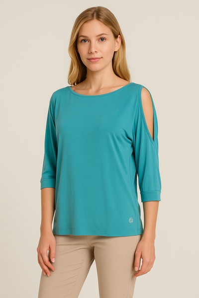 MAGLIA DONNA RAGAZZA MANICA TRE QUARTI MARCA COVERI ART. DT3928