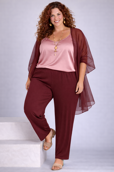 PANTALONI DONNA BARBARELLA OVER ELASTICO MORBIDO PRATOCO ART.ZACCARY