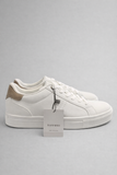 SNEAKERS TIFFOSI IN ECOPELLE STRINGATA RINFORZI IN DAINETTO SUL TALLONE