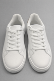 SNEAKERS TIFFOSI IN ECOPELLE STRINGATA RINFORZI IN DAINETTO SUL TALLONE