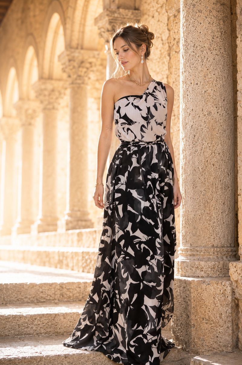 ABITO DONNA FANTASIA ELEGANTE POLIESTERE MORBIDO  LAURA BIAGIOTTI ART. LB25P1603