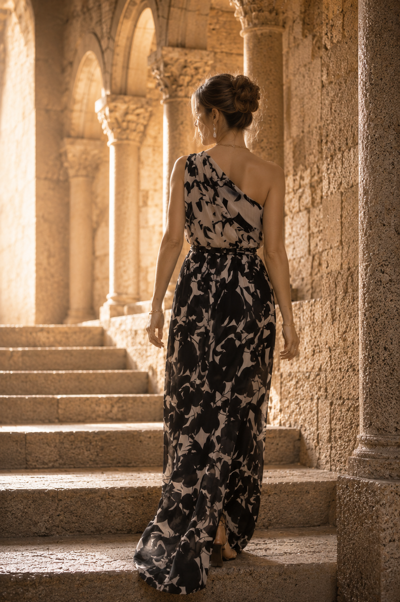 ABITO DONNA FANTASIA ELEGANTE POLIESTERE MORBIDO  LAURA BIAGIOTTI ART. LB25P1603