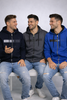 FELPA UOMO ZIP POLSINI FASCIA LOGO MARCA  GIANMARCO VENTURI ART.GM0020