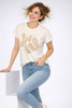 T-SHIRT DONNA TIFFOSI COTONE GIROCOLLO MEZZA MANICA PIZZO STAMPA PUNTI LUCE ART.10065011