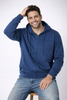 FELPA UOMO RIFLE TAGLIE OVER FULL ZIP CAPPUCCIO GARZATA ART. ORFF302