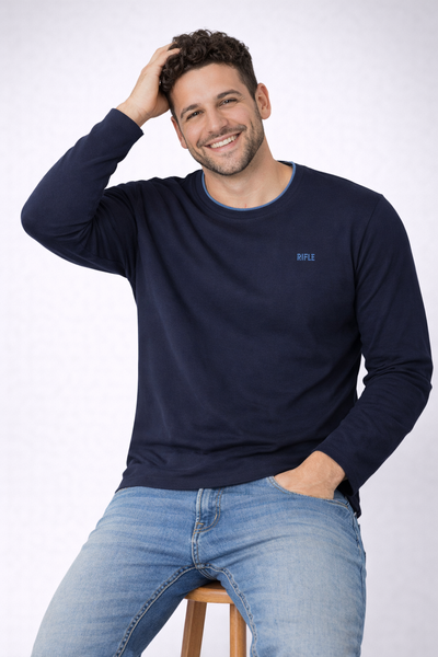 MAGLIA UOMO RIFLE TAGLIE OVER MANICA LUNA GIROCOLLO JERSEY COTONE ART. ORFT300