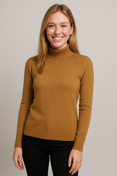 MAGLIONE DONNA RAGAZZA BASICO LUPETTO MARCA GAIA B ART. 300L