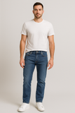 JEANS UOMO RAGAZZO CINQUE TASCHE STRAIGHT ZIP BOTTONE MARCA GAS ART. MORRIS WK83