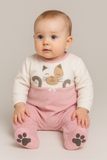 TUTINA NEONATA CINIGLIA BOTTONI AUTOMATICI GATTINO MARCA YOURS ART.AY4027