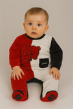 TUTA INTERA NEONATO CINIGLIA ORSETTO BOTTONI AUTOMATICI MARCA YOURS ART.AY4025