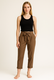 PANTALONI DONNA  TASCHE ELASTICO IN VITA CAPRI GRIFFAI ART. DGP7055