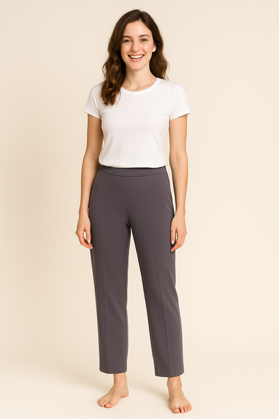 PANTALONI DONNA RAGAZZA ELASTICO ZIP  TASCHE MARCA JENNIFER CLOSE ART. 1846