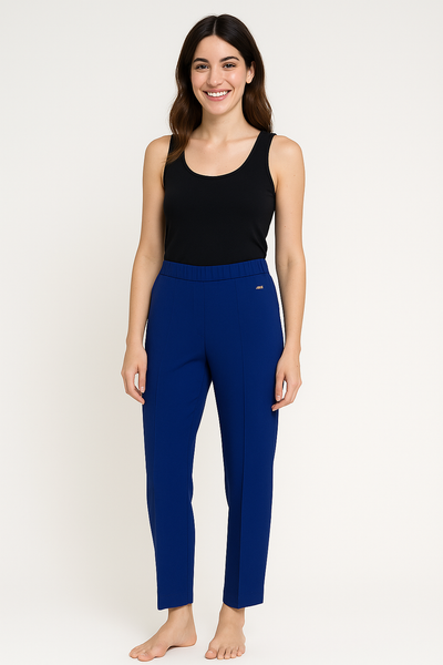 PANTALONE DONNA RAGAZZA ELASTICO ZIP MARCA LAURA BIAGIOTTI ART. 1853