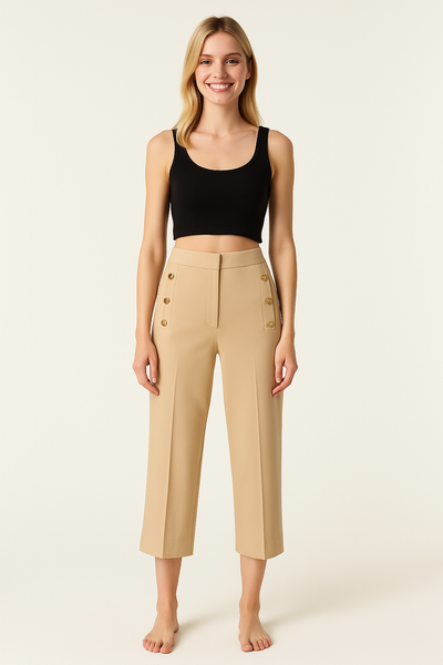 PANTALONE DONNA RAGAZZA JERSEY ELASTICO MARCA EMANUELA COSTA ART. 35586