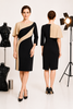 ABITO DONNA ELEGANTE MANICA TRE QUARTI  CERIMONIA GABRIELLA ART. 49 MEA-AIDA