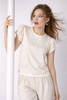 T-SHIRT RAGAZZA GRIFFAI GIROCOLLO VOLANT PIZZO SPACCHETTI ART.7632