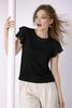 T-SHIRT RAGAZZA GRIFFAI GIROCOLLO VOLANT PIZZO SPACCHETTI ART.7632