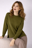 MAGLIA DONNA GRIFFAI GIROCOLLO POLSINI SPACCHETTI ART.7608