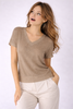 MAGLIA DONNA GRIFFAI SCOLLO MANICA SCESA COSTINA LUREX ART.7658