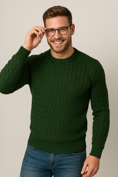 MAGLIONE UOMO BEVERLY HILLS POLO CLUB GIROCOLLOTRECCE ART. M431718