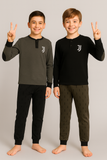 PIGIAMA RAGAZZO HERMET JUVENTUS CALDO COTONE SERAFINO POLSINI LOGO ART. T20 1125