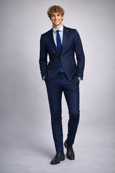 ABITO UOMO NO NAME DROP 8 GIACCA DUE BOTTONI TASCHE SPACCHI PANTALONI TASCHE FRANCESE SLIM FIT ART. B3101 30162138