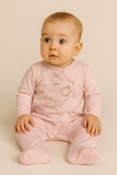 TUTINA NEONATO BOTTONI  LUNGA PIEDINI STAMPA MARCA ELLEPI ART.BQ3136