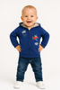 FELPA BAMBINO CAPPUCCIO ZIP STAMPA POLSINI MARCA LOSAN ART.1276656AL