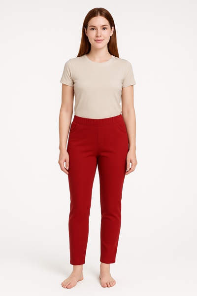 PANTALONI DONNA RAGAZZA ELASTICIZZATI ELASTICO MARCA GIUNE ART. PA183