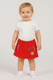 GONNA NEONATA BABY TESSUTO GOFFRATO CUORI ZIP STRASS MIX'N MATCH ART. 72132