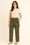 PANTALONI DONNA RAGAZZA PALAZZO FANTASIA TAGLIE OVER MARCA ELISA CASTELLI ART. 1843