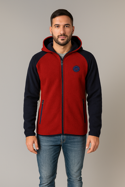 PILE UOMO RAGAZZO ZIP CAPPUCCIO MARCA SCUOLA NAUTICA ART. 119505