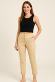 PANTALONI DONNA RAGAZZA ELASTICO TASCHE MARCA JENNIFER CLOSE ART. 1843C
