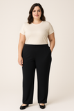 PANTALONE DONNA RAGAZZA MAGLINA ELASTICO TAGLIE OVER MARCA ELISA CASTELLI ART. 1857