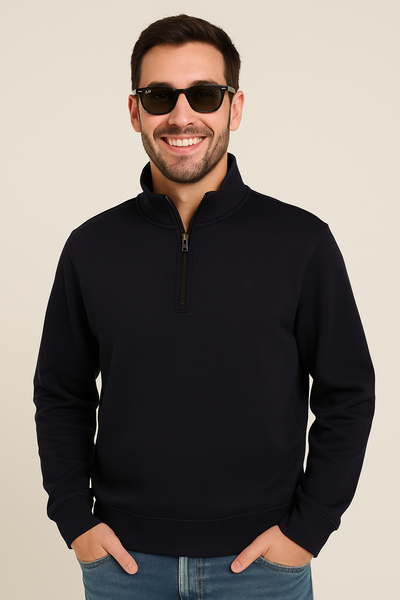 FELPA UOMO COVERI FELPATA TAGLIE OVER MEZZA ZIP ART. OFE4683