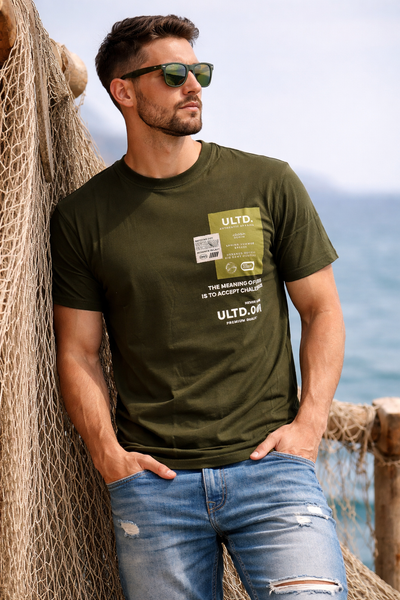 T-SHIRT UOMO LOSAN MANICA CORTA GIROCOLLO STAMPA COTONE ART. LMNAP0103-26027