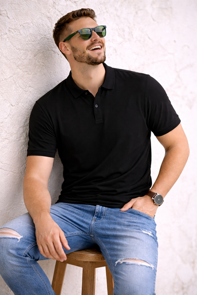 POLO UOMO LOSAN MANICA CORTA JERSEY COTONE ELASTICIZZATO ART. LMNAP0101-26013