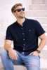 CAMICIA UOMO LOSAN MANICA CORTA COREANA LINO COTONE TASCHINO ART. LMNAP0102-24005