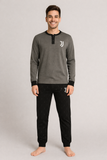 PIGIAMA BAMBINO TERMO COTONE SERAFINO POLSINI LOGO SQUADRA JUVENTUS ART. JT201125