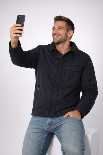 GIACCA UOMO X-CAPE ZIP BOTTONI SPACCHI LEGGERMENTE IMBOTTITA TASCHE ART. PHOENIX