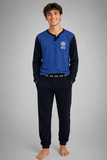 PIGIAMA BAMBINO TERMO COTONE SERAFINO POLSINI SQUADRA LOGO INTER ART. IT201060