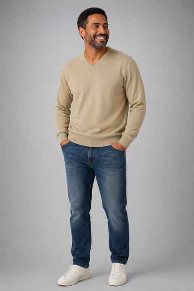 MAGLIONE UOMO RAGAZZO SCOLLO V BASICO MARCA SPORTING MARE ART. 2230/60