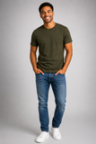 T-SHIRT MAGLIETTA UOMO RAGAZZO COLORATA GIROCOLLO PURO COTONE CARPI PROMO ART. 20903