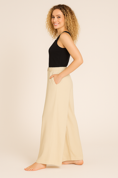 PANTALONE DONNA RAGAZZA PALAZZO TUTA  MARCA MYASTREET ART. FLFB276P