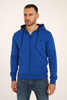 FELPA UOMO COTONE ZIP CAPPUCCIO TASCHE POLSINI FASCIA MARCA U.S.GRAND ART. USF010