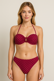 Bikini donna Ysabel Mora artr 81831 coppa B imbottito mutanda bassa