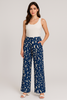 PANTALONI PALAZZO DONNA RAGAZZA FANTASIA ZIP MARCA LAURA BIAGIOTTI ART. 1813