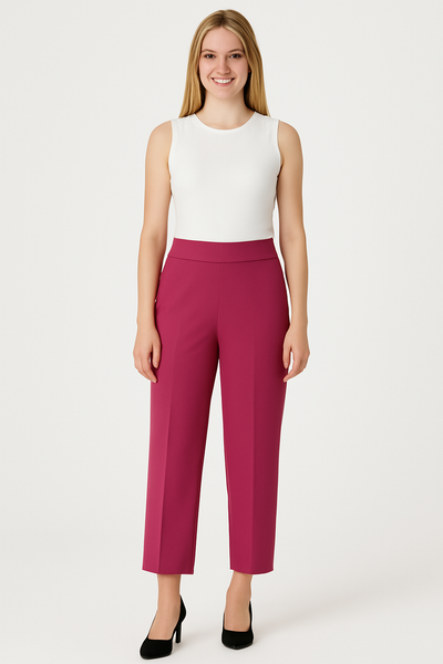 PANTALONE DONNA ELEGANTE ZIP STRETTO MARCA EDAS ART.TIMBRU