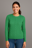 MAGLIONE DONNA RAGAZZA LANA GIROCOLLO TRECCE MARCA VALERIA GHITTORI ART. 1071
