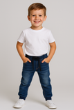 JEANS BAMBINO COULISSE IN VITA TASCHE POLSINO MARCA YOURS ART.Y2404